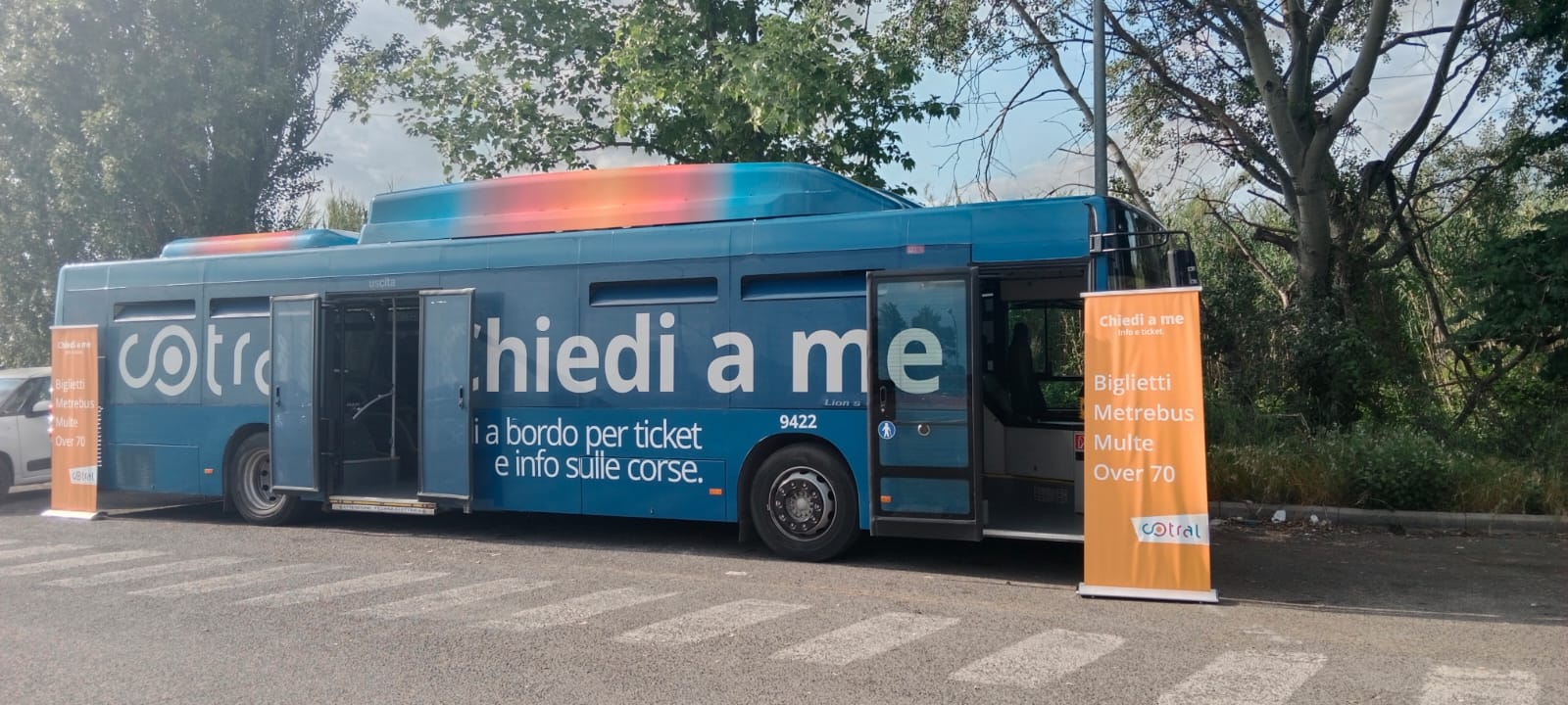Bus itinerante Cotral "Chiedi a me"